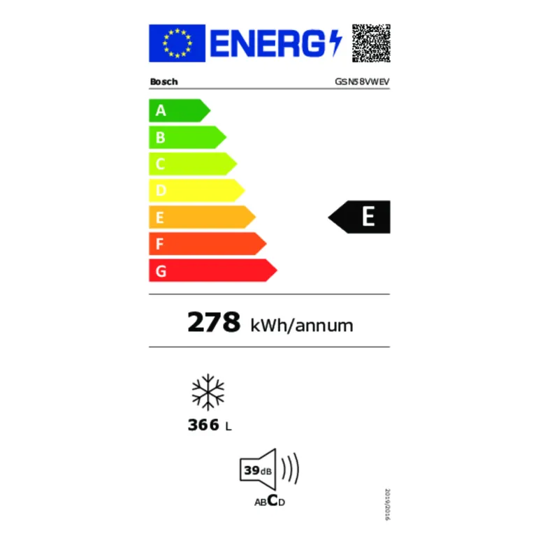 Congélateur - Bosch - GSn58VWEV - 366 Litres - No frost (1).webp