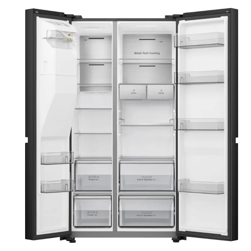 Frigo americain Hisense - Classe énergétique D - RS818N4IFD - No frost.webp