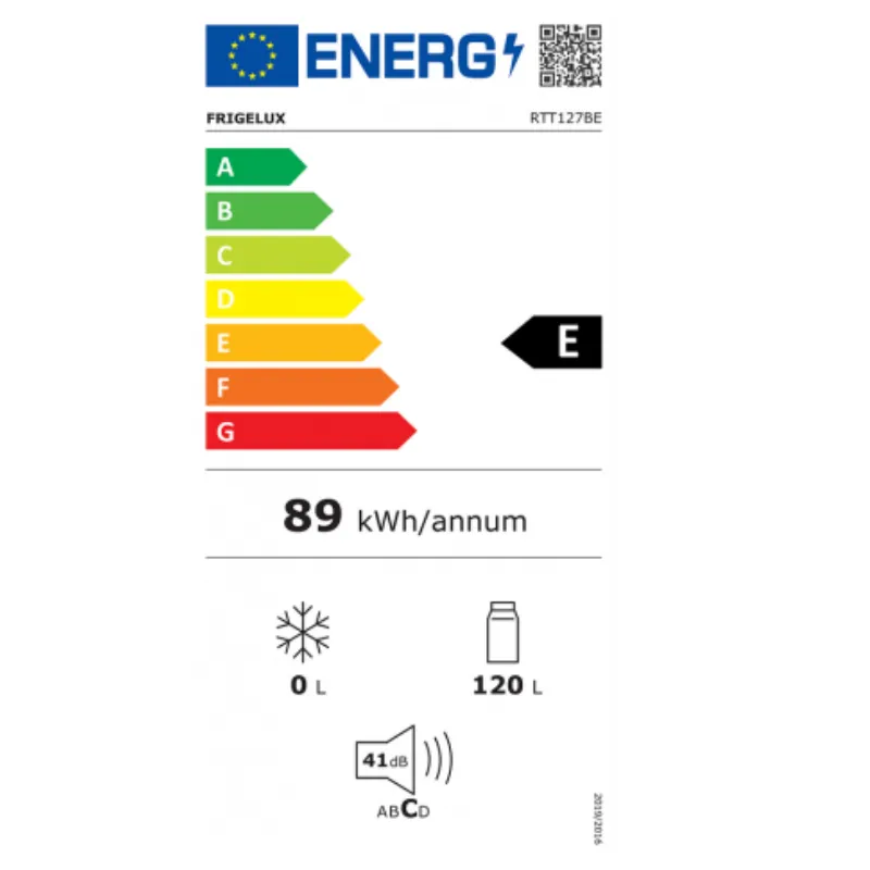Frigo de table frigelux - RTT127BE - 120 Litres - Classe énergétique E (2).webp