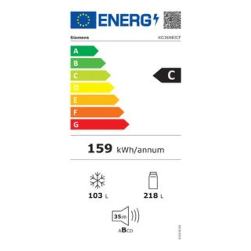 Frigo Combiné Siemens - KG36NEICF - Extraklasse - Garantie 5 ans - Inox - Zincq - Wasmuel (1).webp