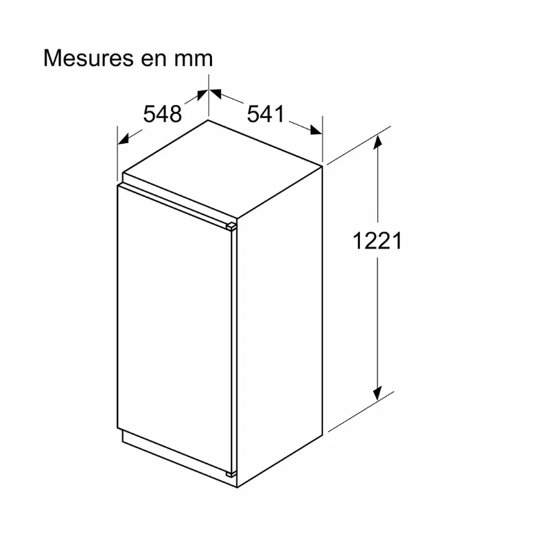 Réfrigérateur - encastrable - Bosch - KIR41NSE0 - Classe énergétique E (3).webp