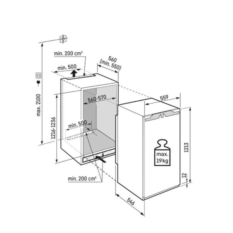 Réfrigérateur - encastrable - Liebherr - IRD4100 - Garantie 10 ans .webp