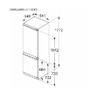 Réfrigérateur - encastrable - Siemens - double portes - avec congélateur - KI86VVFE0 - 177 cm .webp