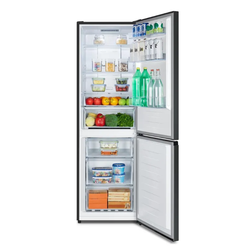 Frigo - Hisense - RB3N300NEFA - Classe énergétique A - couleur Inox noir - avec congélateur - no frost - zincq - Wasmuel.webp
