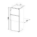 Frigo - combiné - SMEG - congélateur dessus - FD32E - Blanc - classe énergétique E - zincq - Wasmuel - hauteur 175 cm - Largeur 60 cm .webp