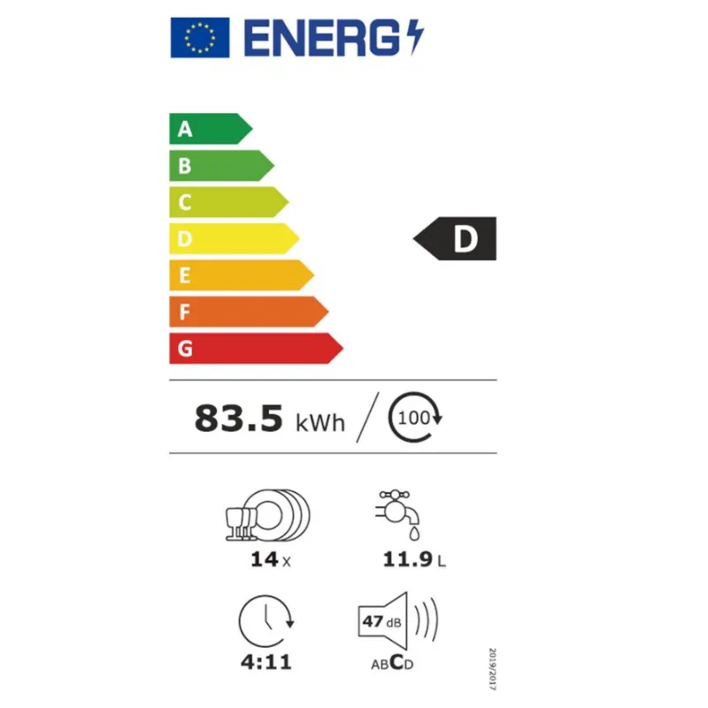 Lave vaisselle - domest - GSP8614-450DW - 14 couverts - classe énergétique D - couleur Blanc.webp