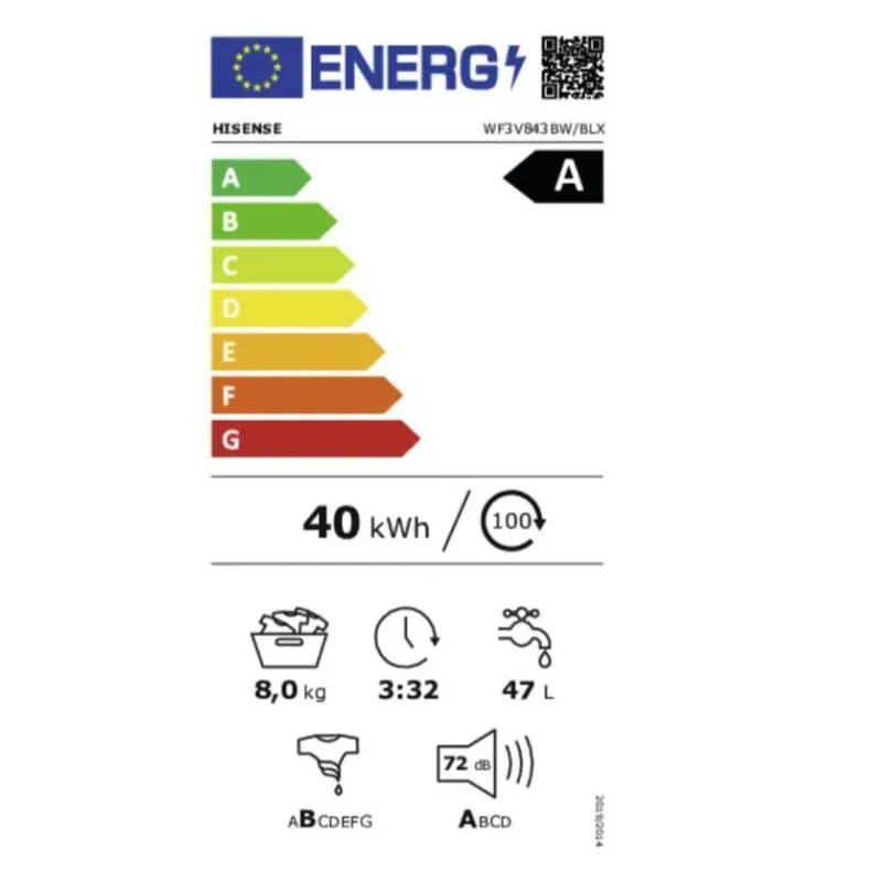 lave linge Hisense 8KG, A-10% wf3v843bw.webp