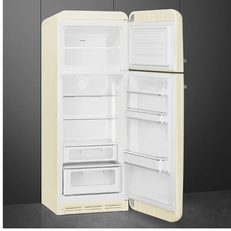 frigo Smeg - design année 50 - avec congélateur -  FAB30RCR6-Créme -Classe énergétique C - charnières droite.webp