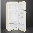 frigo Smeg - design année 50 - avec congélateur -  FAB30RCR6-Créme -Classe énergétique C - charnières droite.webp
