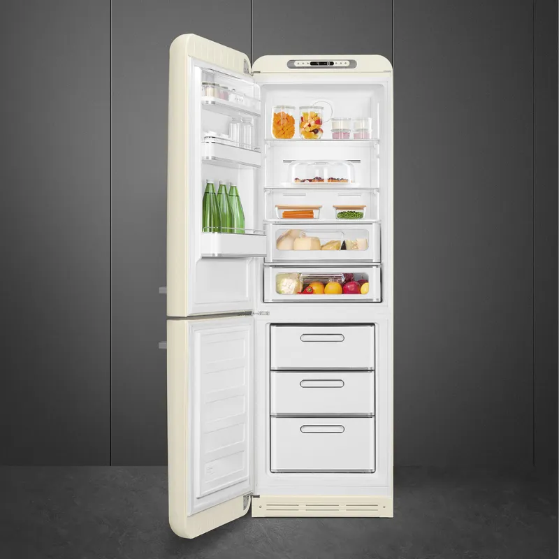 frigo Smeg - design année 50 - avec congélateur -Créme - FAB32LCR6-Classe énergétique C - charnières G7gauches (1).webp