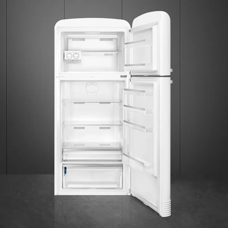 frigo Smeg - design année 50 - avec congélateur -Blanc - FAB50RWH5-Classe énergétique E - charnières droites (1).webp