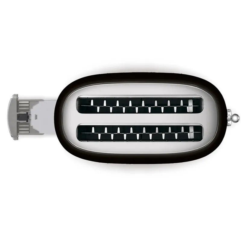 Grille pain - smeg - année 50 - 4 tranches - couleur noir- TSF02BLEU (1).webp