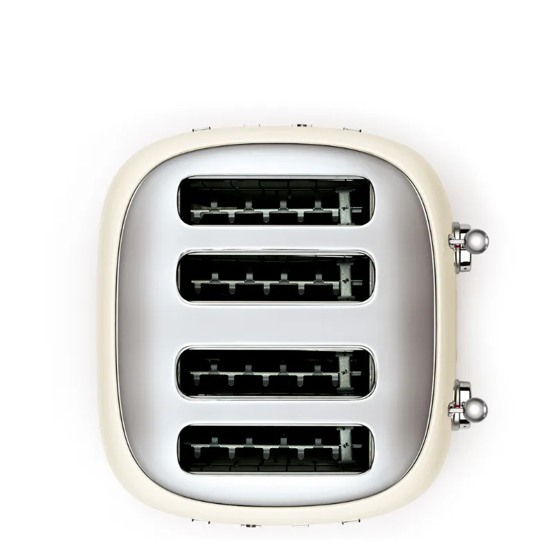 Grille pain - smeg - année 50 - 4 tranches - couleur crème - TSF03CREU (2).webp