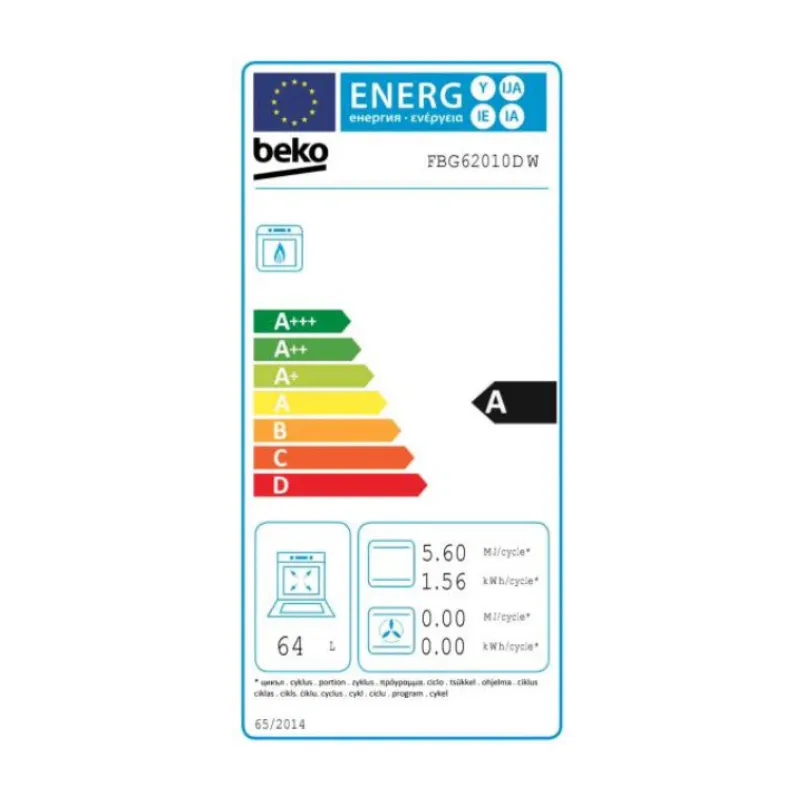 _Cuisinière Beko - FBG62010DW - Cuisinière gaz (1).webp