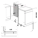 Lave vaisselle - Whirlpool  - Couleur Inox - 41dB - Classe énergétique C -Départ différé -  15 couverts - pose libre - W7FHS41X- avec tiroirs à couverts (1).webp