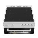 Cuisinière - Beko - FBM6701W - Couleur blanc - avec bouton - vitrocéramique - classe énergétique A - minuterie - four de 66litres .webp