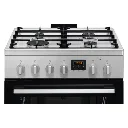 Cuisinière - Electrolux - LKK640221X - Couleur Inox - avec bouton - Cuisinière mixte - classe énergétique A - minuterie - four de 57 litres .webp
