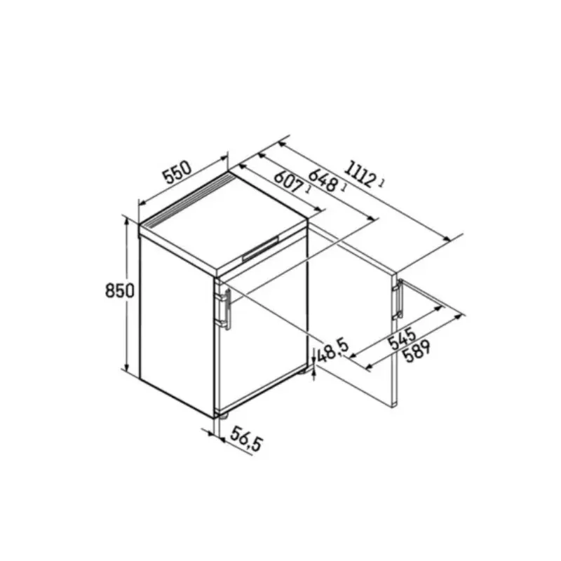 Congélateur - table - Liebherr - Fe1404- garantie 10 ans  - 4 tiroirs - fabrication allemande - 107 Litres  (2).webp