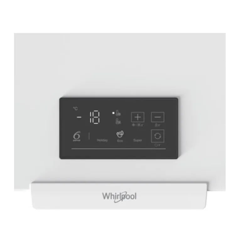 Congélateur - Bahut - Whirlpool - Classe énergétique E - 371 Litres - Congélateur coffre - 6 Th sense - éclairage interne.webp