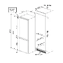 Frigo - encastrable - Smeg - C3170NE - Nofrost - Classe énergétique E - 193 + 69 Litres - doubles portes - 3 bacs congélateurs (1).webp