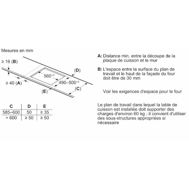 60 cm - induction - taque - table de cuisson -fabrication allemande Promo sur les taque - livraison en belgique - PVS631HC1E - encastrable - flex (1).webp