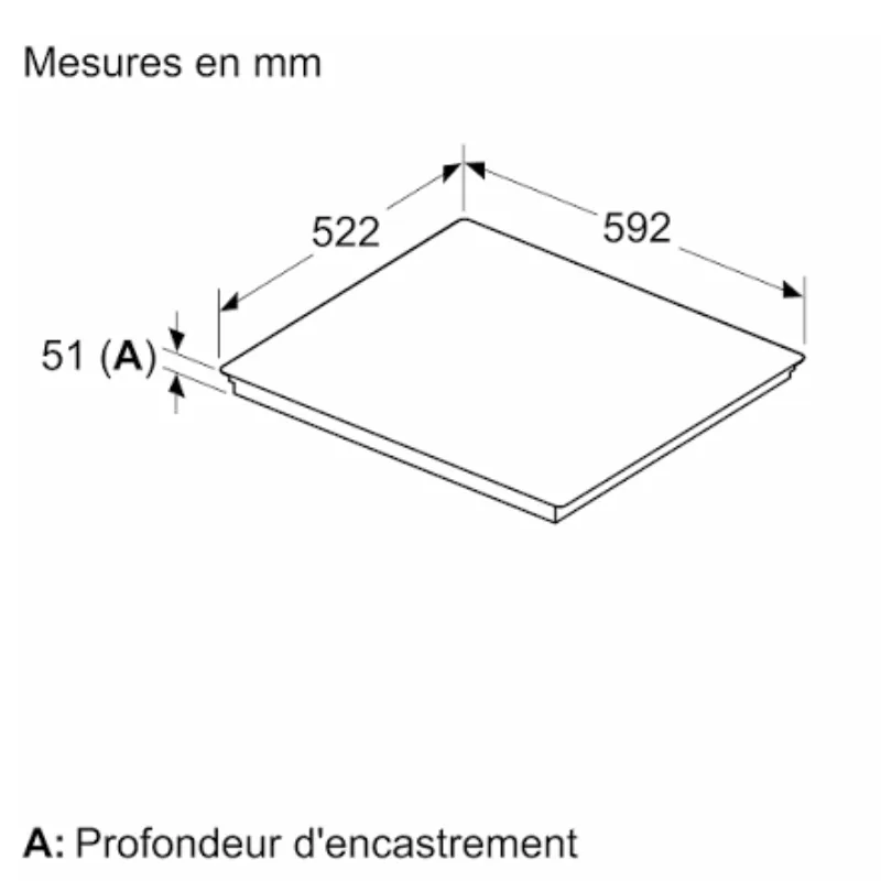 60 cm - induction - taque - table de cuisson -fabrication allemande Promo sur les taque - livraison en belgique - PVS631HC1E  - encastrable - flex .webp