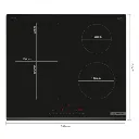 60 cm - induction - taque - table de cuisson - Promo sur les taque - livraison en belgique - PVS631HC1E  - encastrable - flex .webp