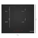 60 cm - noir mat - pas de griffe - perfect fry - PVQ61CHB1E - trou 56 x 49 cm - induction - flex - nouveauté - promotion (3).webp