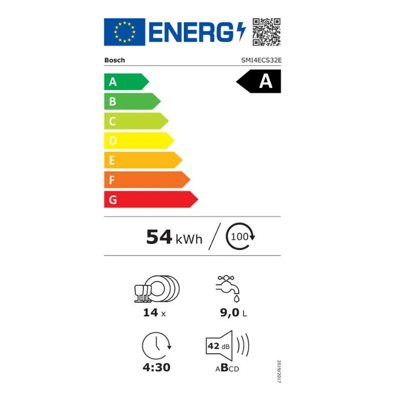 Lave vaisselle -intégrable - Bosch - Classe énergétique A .webp
