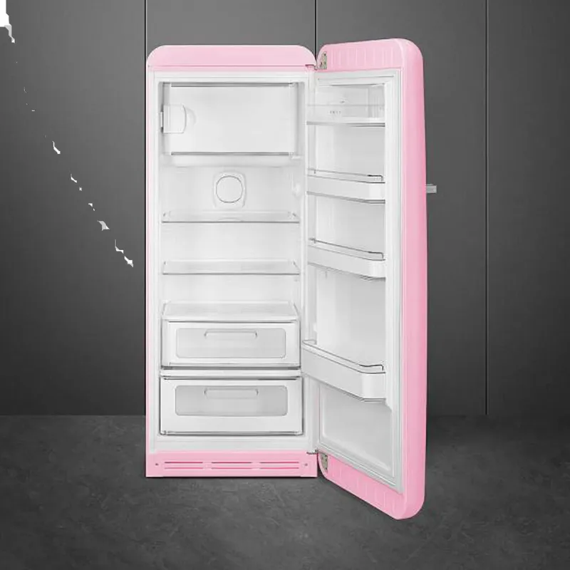 Frigo - Smeg - Année 50 - rose- fab28PK6 - Classe énergétique C - avec surgélateur (2).webp