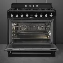 tr90gmbl - TR90GMBL - Classe énergétique A - Cuisinière - Victoria - couleur noir - 5 bruleurs - smeg.webp