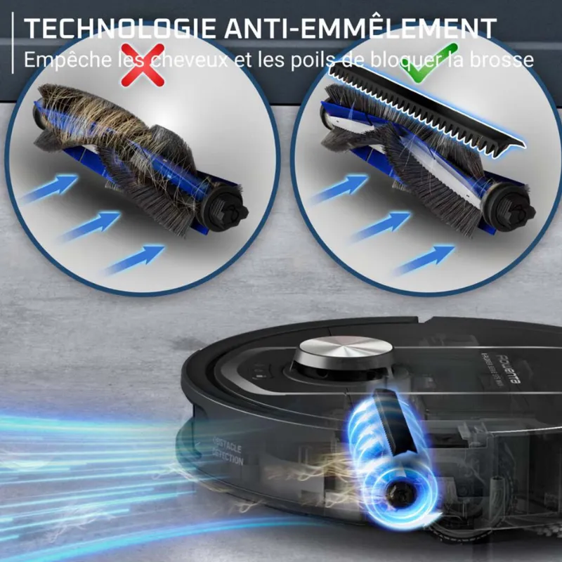 Aspirateur - Rowenta  - RR95A5E0 - robot - application - aspirateur nettoyant - double bacs (2).webp