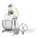 Robot - smeg - Créme - Robot sur socle  - SMF04creu  .webp