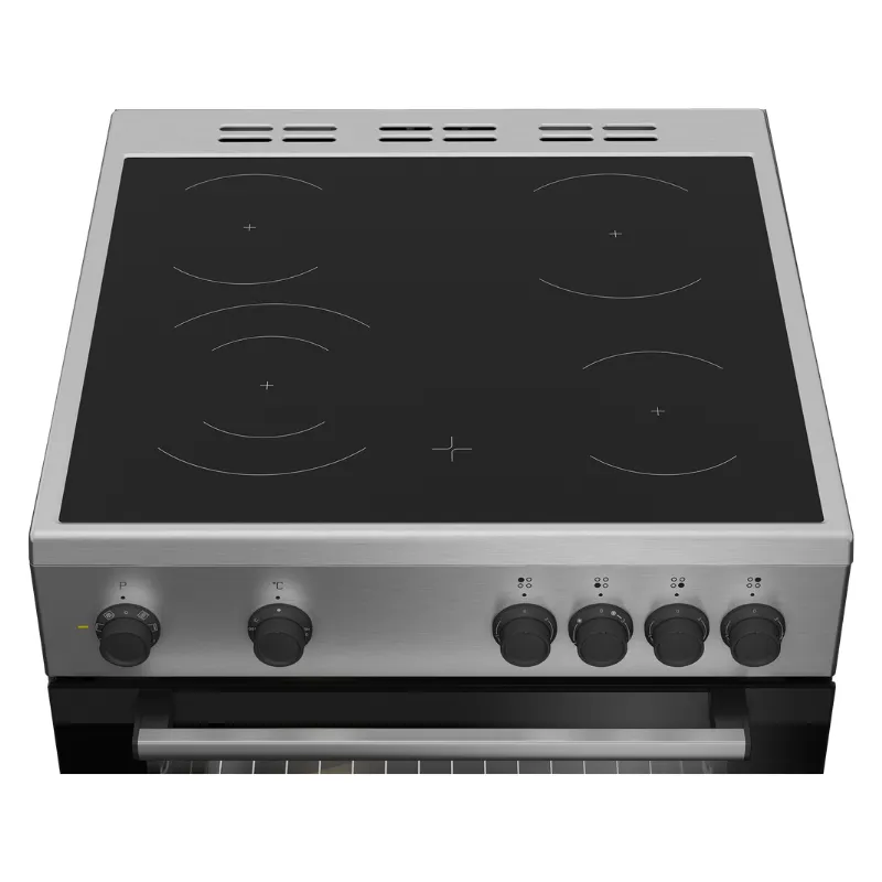 Cuisinière - beko - FBM6701X - Couleur inox - vitrocéramique - classe énergétique A .webp