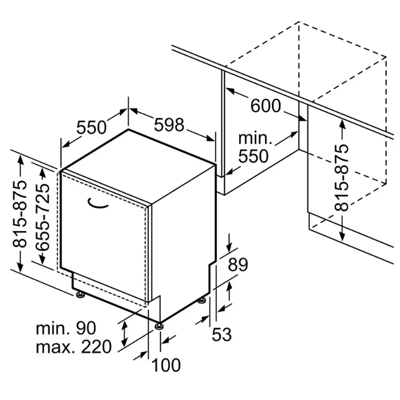 Lave vaisselle - Bosch - SMV4HVX11E - Classe énergétique C - 14 couverts - full intégrable  .webp
