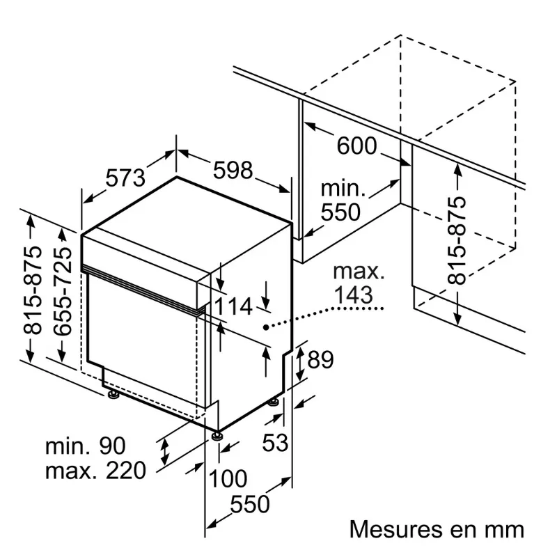 Lave vaisselle - Siemens - SN53HS03VE - Classe énergétique C - intégrable (1).webp
