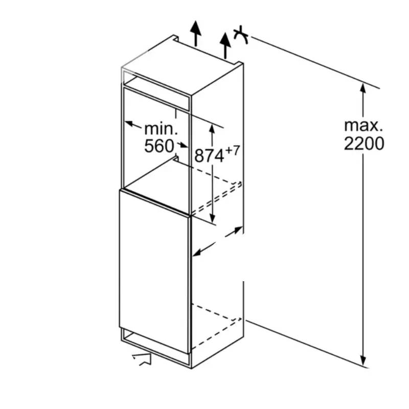 Frigo - Siemens - KI21RVFE0 - glissières - Classe énergétique E - 136 litres (1).webp