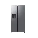 Frigo americain - Samsung - RS70F66KBTEF - Classe énergétique B - couleur Inox - distributeur glaçons et glace pilée .webp