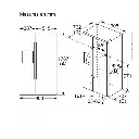 Frigo americain - Bosch - couleur inox - Classe énergétique D - KAD93AIDP - 2 portes -Distributeur de glaçons & eau - 562 Litres (4).webp