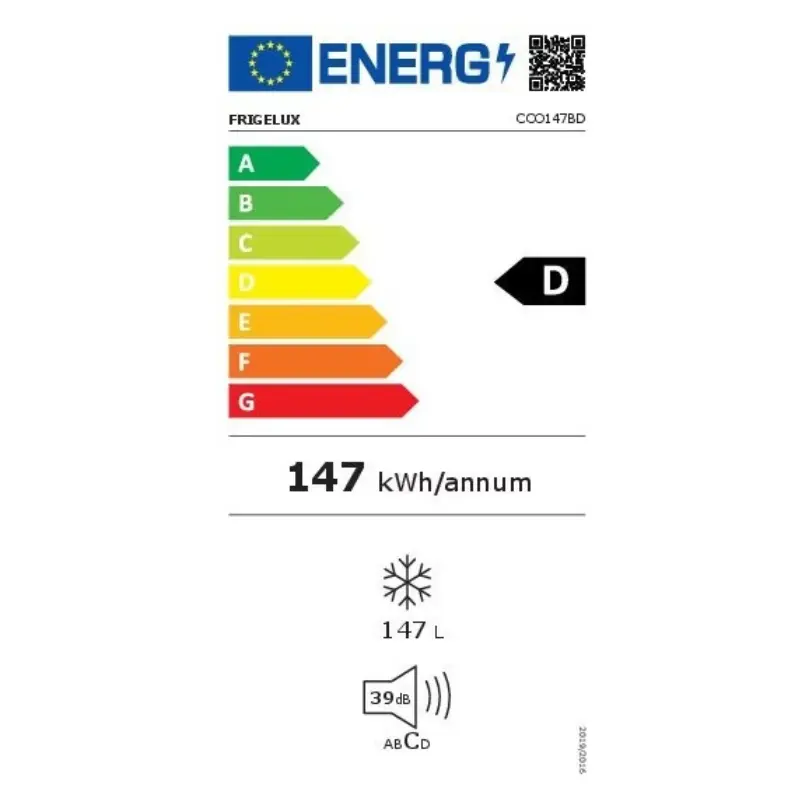 Congélateur - Bahut - Classe énergétique D - 147 Litres - frigelux - cco147BD.webp