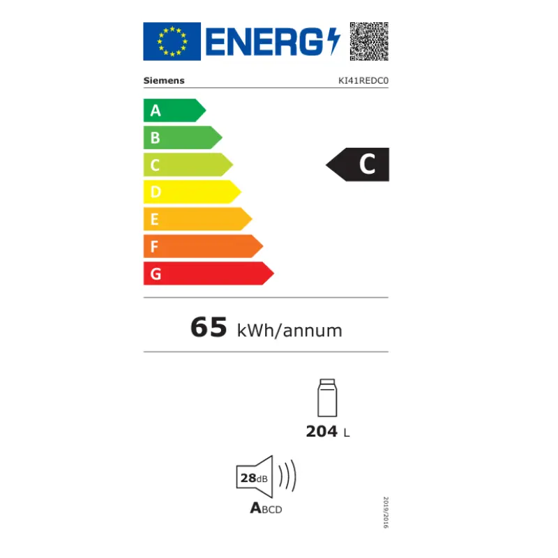 Frigo - Siemens - KI41REDC0 - garantie 5 ans - charnières plates - Extraklasse  - Classe énergétique C.webp