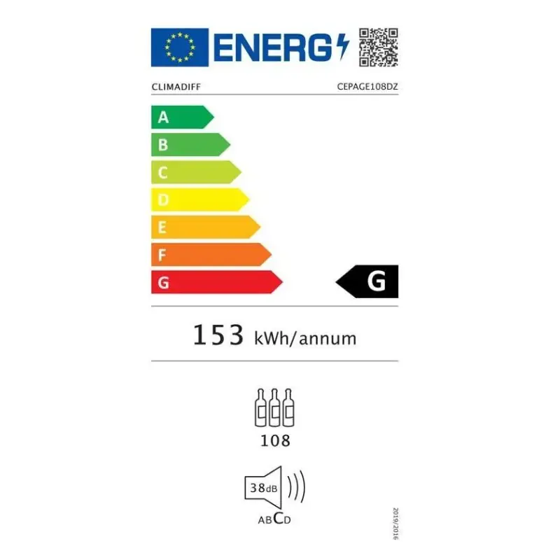 Cave à vin -  Climadiff - CEPAGE108DZ- Classe énergétique G -  (2).webp